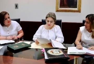 Gloria Guadalupe Ascencio Lastra, sostuvo reunión de trabajo para afinar detalles del informe semestral del poder judicial