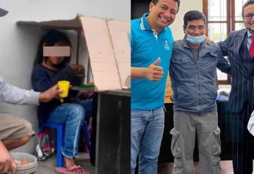 Niña que estudiaba bajo techo de cartón es becada