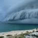 Una “nube cinturón” sorprende a los habitantes de Playa Miramar, en Tamaulipas