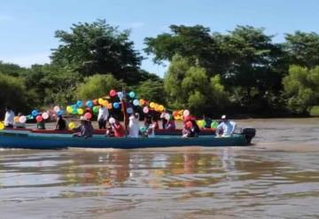 Celebran a la Virgen del Carmen en Centro Integrador Los Pájaros y Playa Larga Jonuta