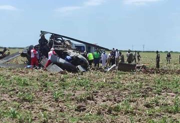 Desplome de helicóptero de la Marina en Los Mochis deja 14 muertos