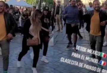 Mexicanos enseñan a bailar “Payaso de rodeo” en París