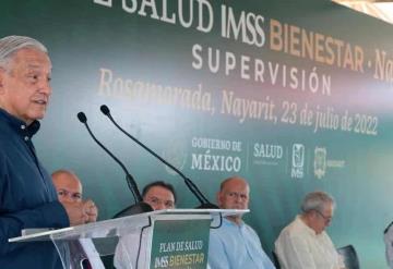 Acude López Obrador a la supervisión del avance de Plan de Salud IMSS - Bienestar en Nayarit