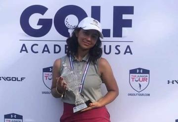 La golfista tabasqueña Samantha Colombine logró un segundo lugar a nivel internacional