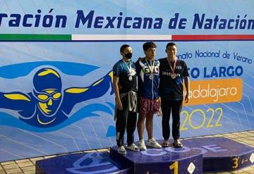 Nadadores tabasqueños lograron oro y bronce en Guadalajara