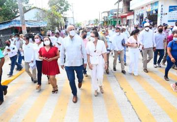 Inicia recorrido el Gobernador Carlos Manuel Merino Campos para entrega distintas obras en Jalpa de Méndez