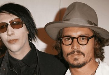 Filtran mensajes de Johnny Depp y Marilyn Manson