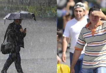 Calor y lluvias moderadas marcarán jornada sabatina