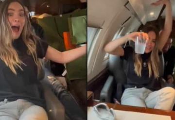 Belinda vive aterrador momento en jet privado durante su festejo de cumpleaños