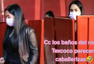 Así son los baños del Rodeo Texcoco: Tiktoker baila al salir del sanitario