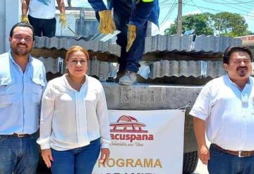 Gobierno de Macuspana implementa Programa de Mejoramiento de Vivienda en Villa Tepetitán