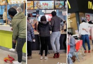 Chicos reciben comida gratis en McDonald´s por usar tacones rojos y se vuelven virales