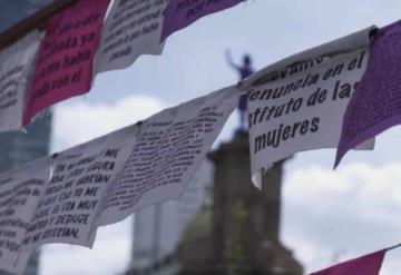 Protestan en la Glorieta de las Mujeres y el Monumento a la Revolución contra militarización