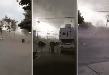 Impresionante tornado sorprende en Guamúchil, Sinaloa