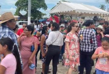 Tradición y fe se vivió en la enrama celebrada en el Poblado Ayapa, en honor a San Miguel Arcángel