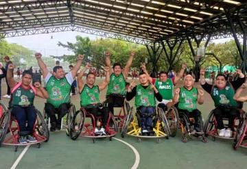 El equipo de basquetbol de sillas sobre ruedas, Lagartos de Tabasco, tuvo un excelente inicio en la Liga Chiapaneca