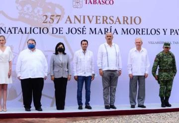 Gobernador encabeza acto del 257 aniversario del natalicio de José María Morelos y Pavón