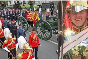 Hallan muerto a uno de los soldados que montó guardia junto al ataúd de la reina Isabel II