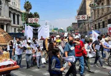 Reportan encapuchados en la retaguardia de la marcha del 2 de octubre