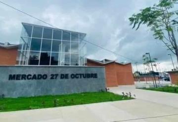 Realizan últimos detalles del mercado 27 de Octubre en Comalcalco