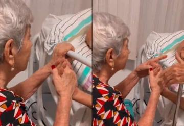 Abuelita le lleva serenata a su esposo en el hospital: cómo es mi amor por ti