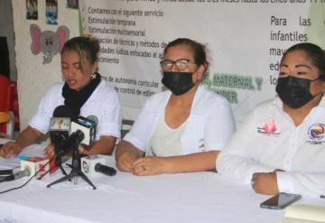 Realizan rueda de prensa representantes de estancias infantiles de Tabasco