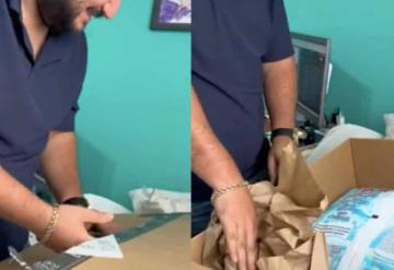 Joven compra PlayStation 5 como regalo para su esposo y le llega bolsa de jabón