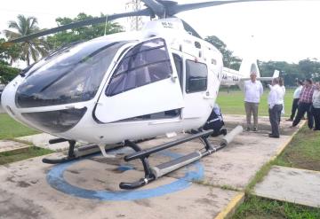 La empresa COTEMAR realiza donación de helicóptero al Gobierno del estado