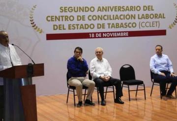 Celebran aniversario del Centro de Conciliación laboral del estado de Tabasco