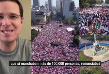 Reprocha Anaya que AMLO prometió renunciar si 100 mil marchaban en su contra