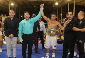 El boxeador tabasqueño Luis “Kiko” Guzmán retuvo con éxito el título Nacional Gallo