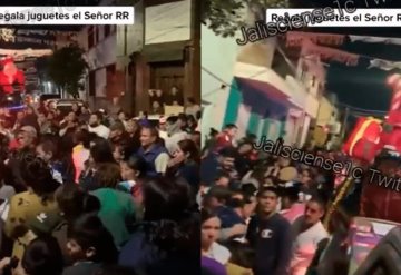 Video viral: Desfile navideño del CJNG reparten regalos a la gente