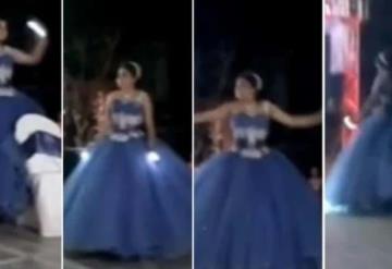 Joven arruina la coreografía de su amiga quinceañera por error