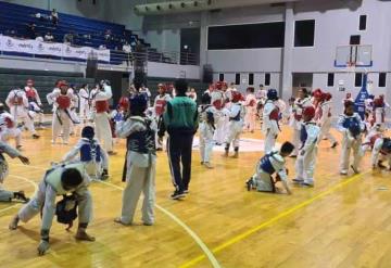 Taekwondoínes tabasqueños participaron en el intercambio de fogueo 2022