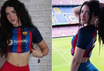 ¡La rompió! Aficionada guapa del Barcelona celebra la Supercopa de España con tremendas fotos