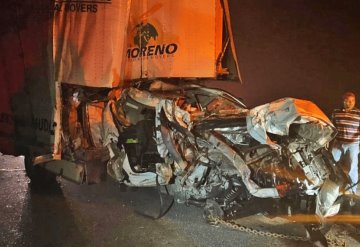 Hombre quedó prensado en un fuerte accidente