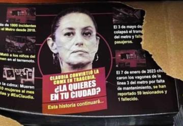 Sheinbaum acusa guerra sucia por propaganda encontrada en alcaldía Cuauhtémoc