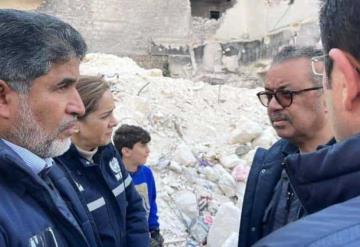 Tedros Adhanom lleva a Siria suministros para víctimas del sismo