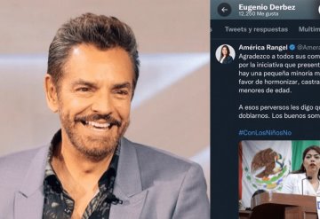 Señalan de “transfóbico” a Eugenio Derbez por iniciativa de diputada panista