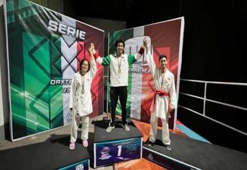 Estupenda actuación tuvieron karatekas tabasqueños en la Serie MX de la Federación Mexicana de Karate (FEMEKA)