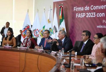 Firma Gobierno de México convenios de coordinación FASP 2023 con 11 entidades