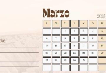 Agenda de marzo