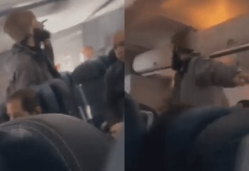 Video: Pasajero intenta apuñalar a sobrecargo y abrir la puerta del avión en pleno vuelo