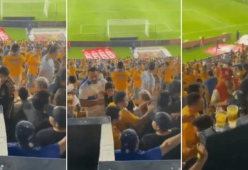 Aficionado de Tigres golpeó a seguidor del América en El Volcán | VIDEO