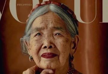 Tatuadora filipina de 106 años, es la mujer más longeva en aparecer en portada de Vogue