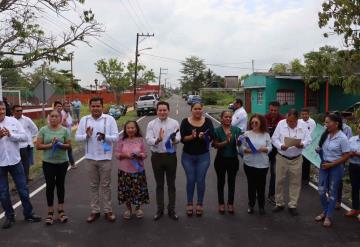 Entrega alcalde de Cunduacán obra en la colonia Obrera