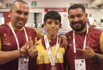 El gladiador tabasqueño Antonio Camarillo Méndez logró bronce en los Juegos Nacionales CONADE 2023