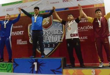 Jared Alberto Ramón Martínez y Fernando Yael Solano Cámara se colgaron al cuello dos preseas de bronce