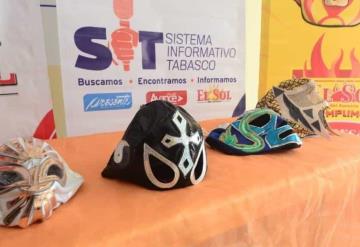 Con la rifa de máscaras de luchadores nacionales iniciaron las celebraciones del 22 aniversario del diario El Sol del Sureste