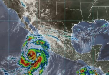 Pronóstico del ingreso del Huracán Irwin a tierra mexicana